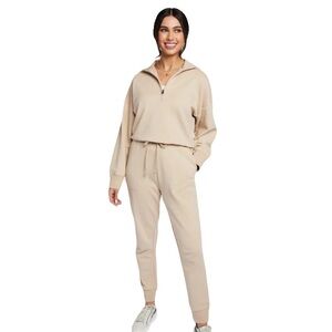 Able Louisa Tan Hummus Lounge Comfort Travel Gym Sweatpants Joggers Small